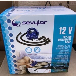 Sevylor 12V SUP and Watersport Pump - Blue